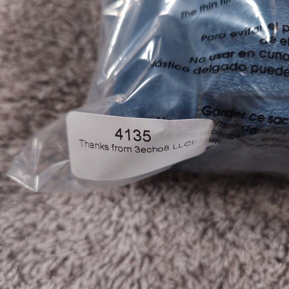 Pilcro Anthropologie Slim Boyfriend Jeans 27 Patterned Knee Patches FLAW - Picture 16 of 16